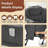 Lazy Chair With Foldable Ottoman, Modern Comfy Lounge Chair, Large Sofa Armchair With Footrest And A Side Pocket, Leisure Reading Chair With Footstool For Bedroom, Living Room, Dorm, Dark Grey-1426192234