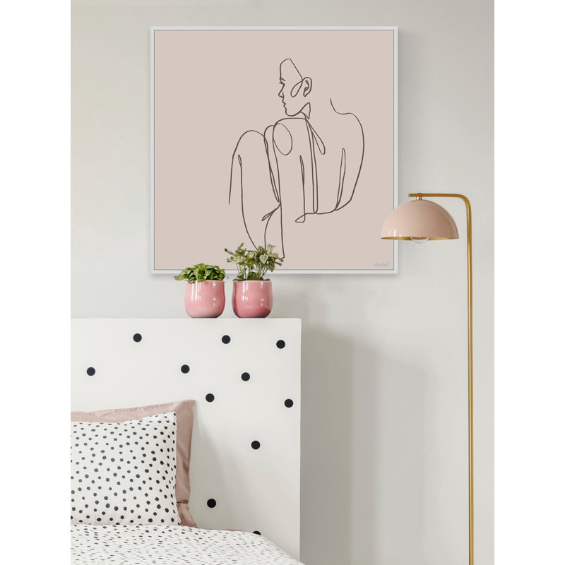 Below The Couch - Painting on Canvas, 41cm H x 41cm W x 3.81cm D