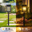 Solar Garden Lights IP65 Waterproof Warm White Pathway Landscape Lights（Set of 12）