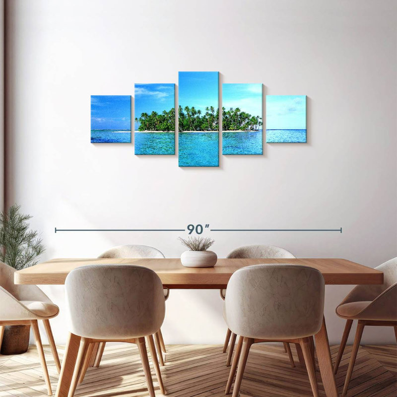 Palm Island Paradise, H 30 po x l 68 po