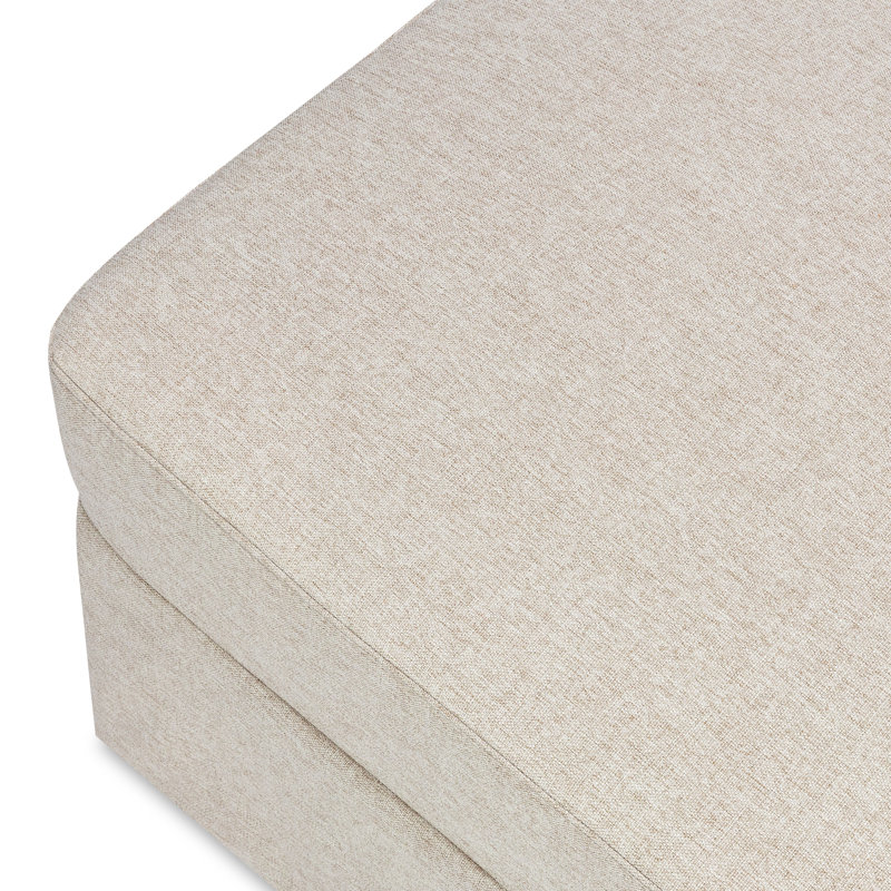 Crawford Ottoman, Performance Beach Eco-Weave