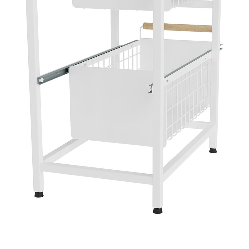 Spice Rack, White, 42cm H x 39cm W x 24.5cm D