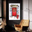  «Red Door» par Elle Media Group, art mural en verre acrylique 24 po x 36 po-2006164077