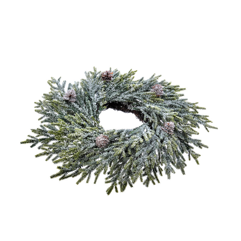 Faux Fir Pinecones 16'' Wreath
