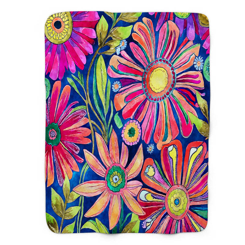 Jeté Funky Flower Frenzy, L 50 po x L 60 po