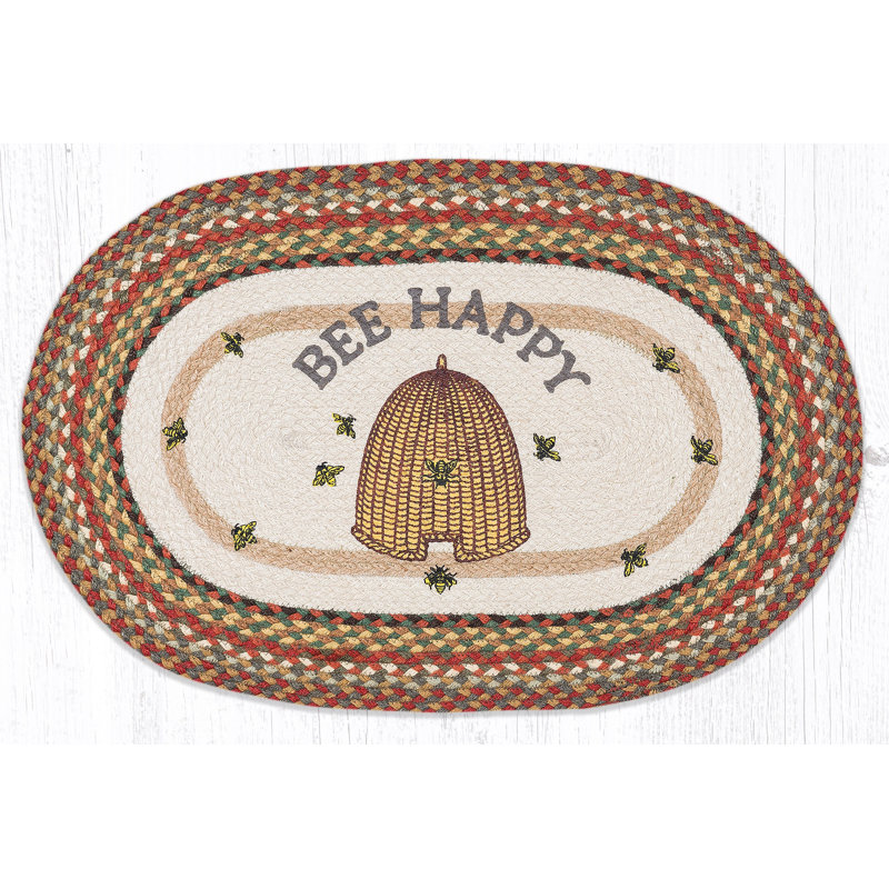 Patch ovale 20 po x 30 po, Motif d'abeilles