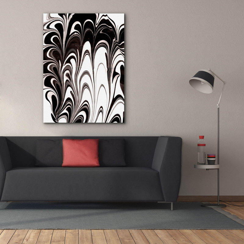 «Yinyang 6» par Alicia Ludwig, art mural sur toile, H 54 po x l 40 po x P 1,5 po
