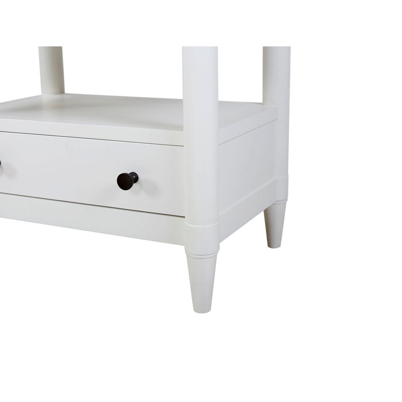 Open Nightstand With 2 Drawers