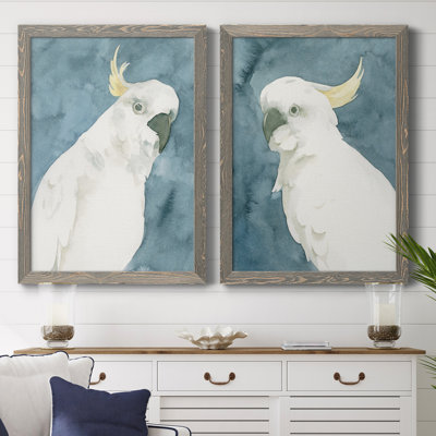 Cockatoo Portrait I, toile encadrée de qualité supérieure - prête à être accrochée