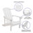 Balasi Outdoor All-Weather Poly Resin Wood Adirondack Chairs-1552139285