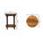 Solid Wood Spindle Round Side Table