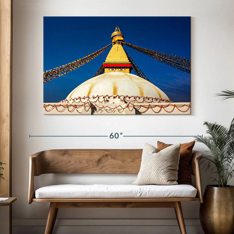 Adella Boudhanath Stupa, 34" H x 51" W