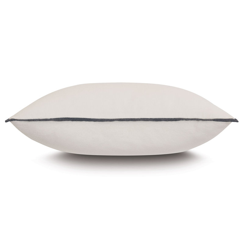 Taie décorative en coton de couleur unie Sigrid, Standard