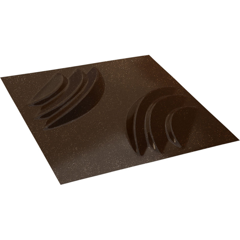 Panneau mural 3D décoratif Artisan EnduraWall l 11 7/8 po x H 11 7/8 po, bronze foncé métallique (couvre 0,98 pi2)