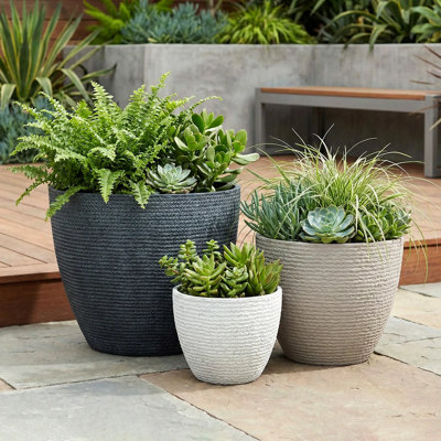 Pots de jardin décoratifs modernes pour l'intérieur et l'extérieur