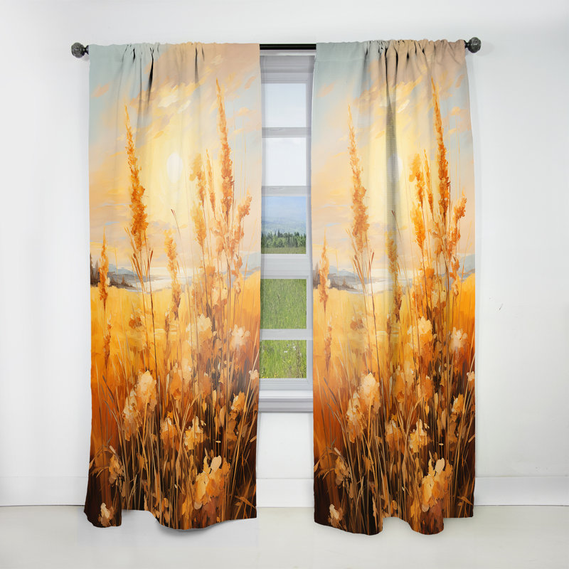 Zafina - Rideau Meadow - Rideau obscurcissant sans motif - 1 panneau, L 52 po x L 84 po