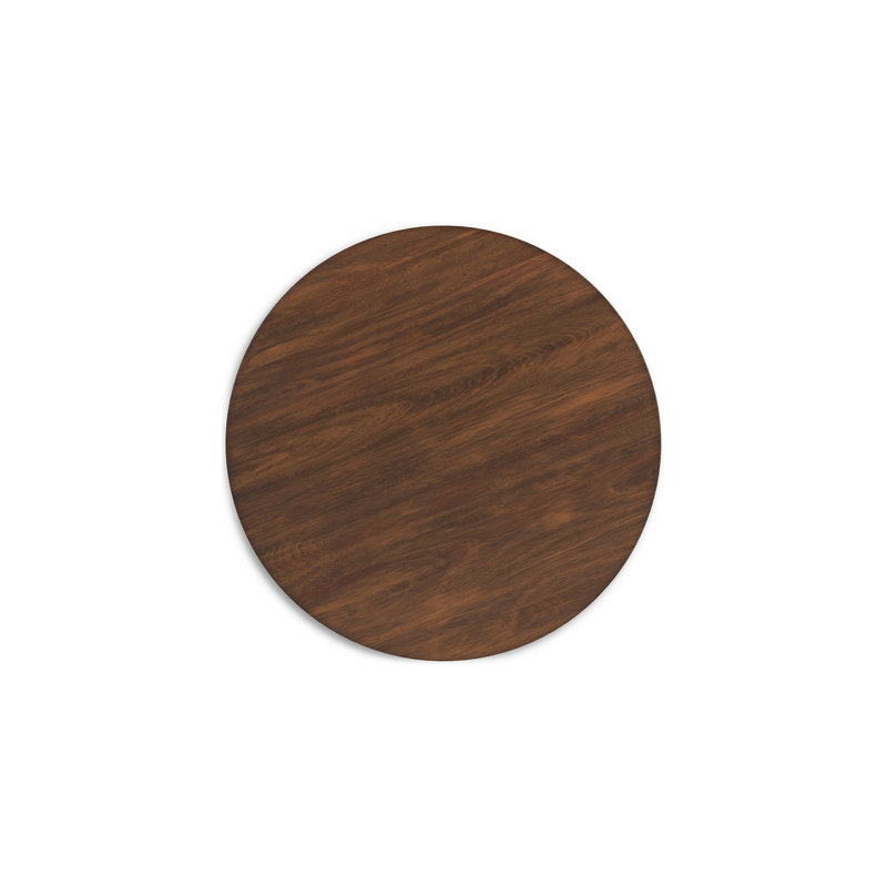 Jeyn Round Counter Table With Open Frame, 36 Inch Brown Mango Wood