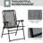 Of 2 Garden Folding Chairs With , Bungee Sling, Portable For Camping, Pool, Beach, Backyard, Gray Outdoor Sling Garden, Design