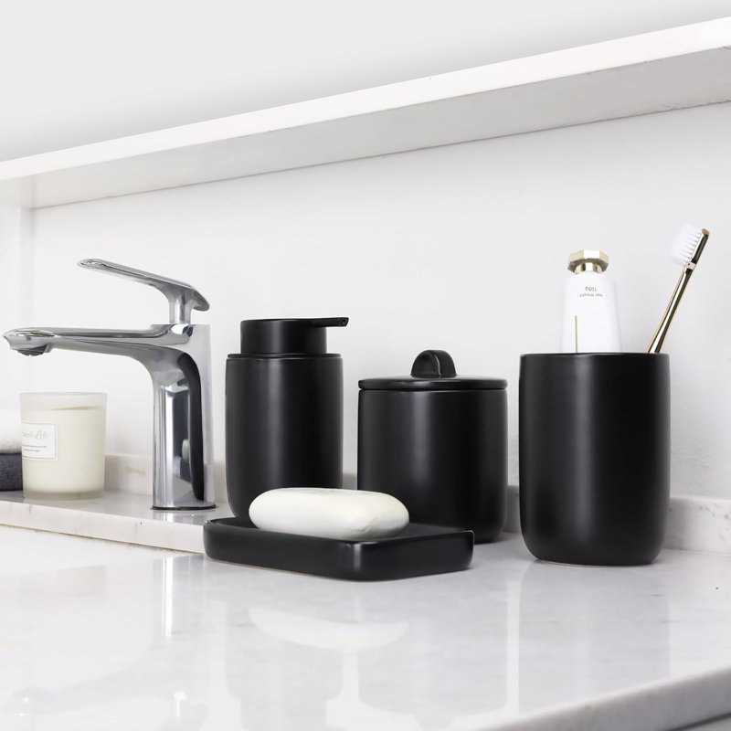 Ceramic Bathroom Accessory Set