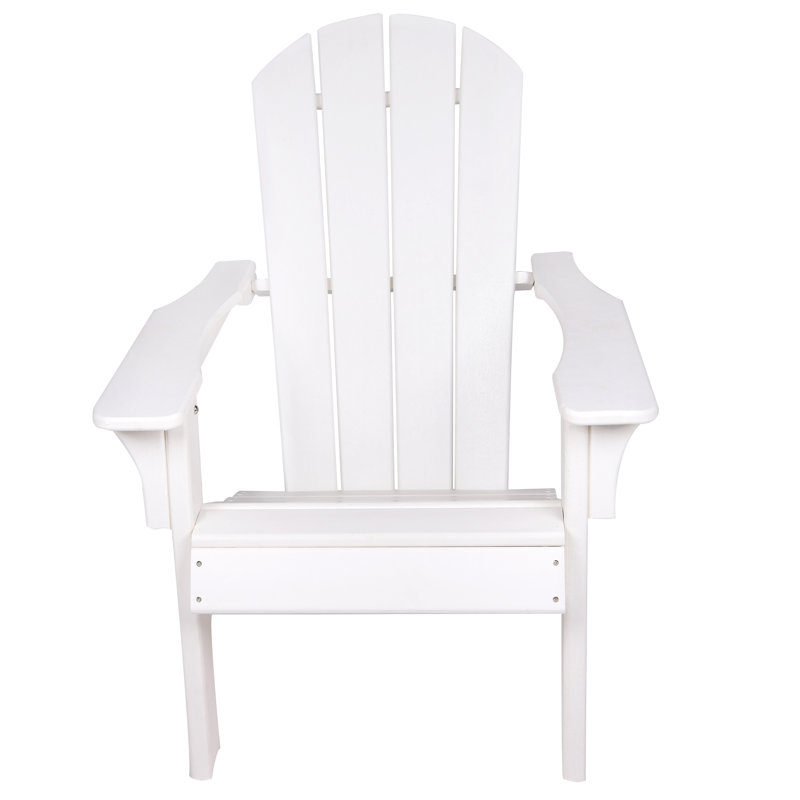 Aziel Outdoor Adirondack Chair, White