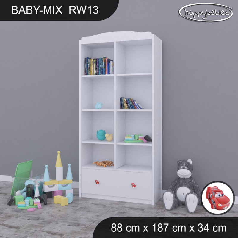 Baby Mix 187cm H X 88cm W Kids Cube, White