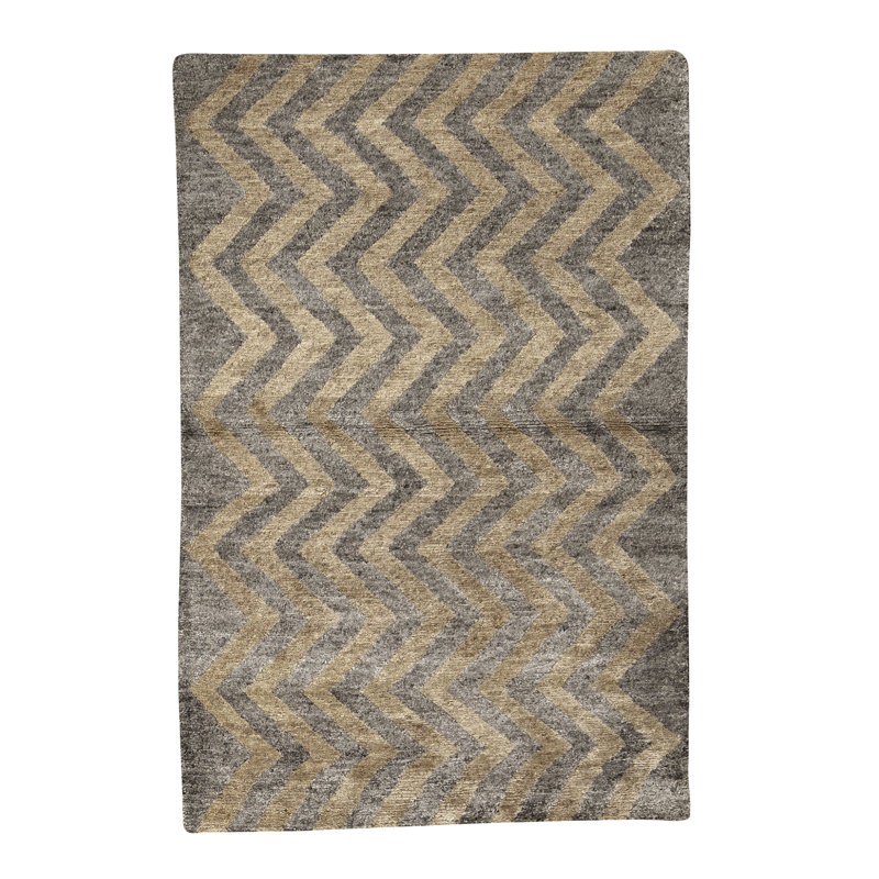 Gabbeh Hand-Knotted High-Quality Gray Area Rug