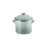 Le Creuset Enamel-On-Steel Stockpot With SS Knob, 10 Qt., White