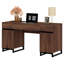  Ensemble de mobilier de bureau personnel: bureau de direction de 59 po avec station de charge et armoire de rangement, bibliothèque haute de 72 po, bureau d'ordinateur moderne et tablette de bibliothèque-122933758-128721377
