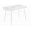 Bureau d'ordinateur, bureau personnel, ordinateur portable, tablettes de rangement, l 48 po, travail, stratifié blanc, métal blanc, contemporain, moderne-1813566042