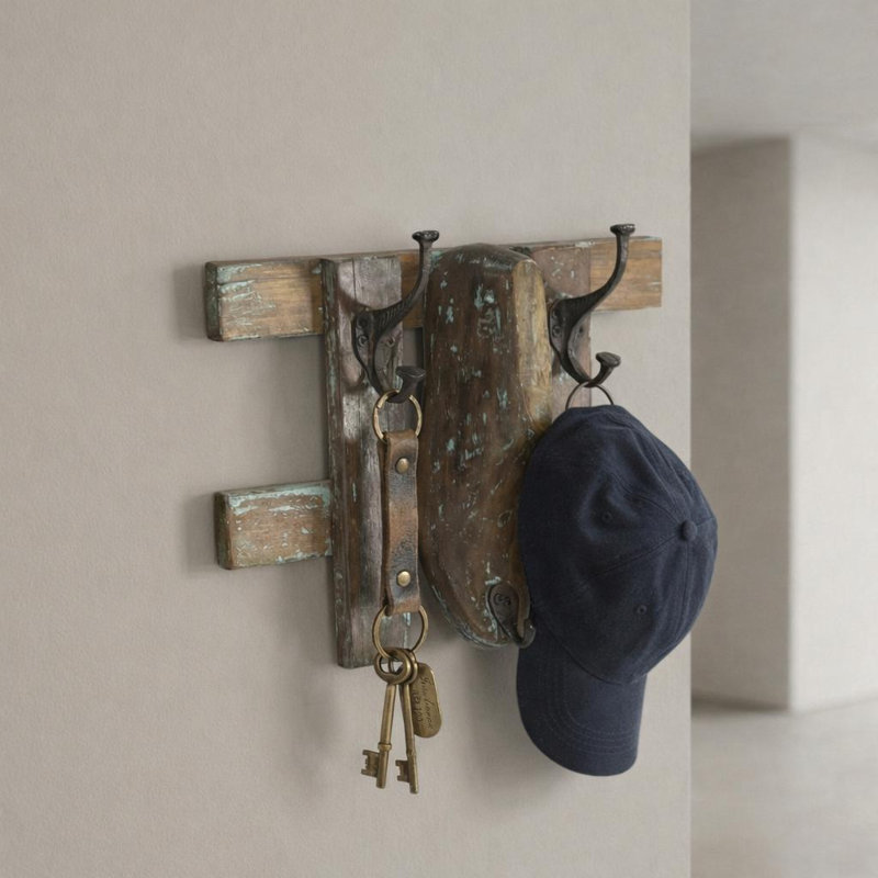 Portemanteaux mural 14 "Rustic