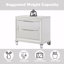 Table de chevet finition perle blanche