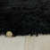 Plush Deep Pile Shaggy Black Rug
