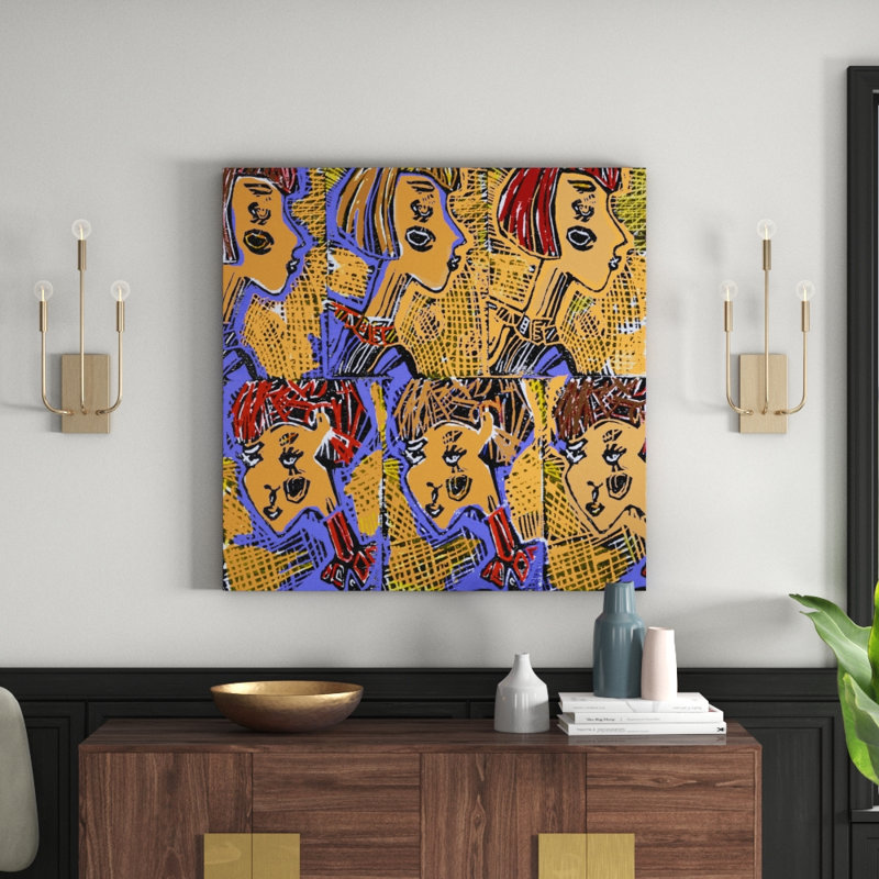 Lana Greben - Wrapped Canvas Painting, 101cm H x 101cm W x 3.81cm D