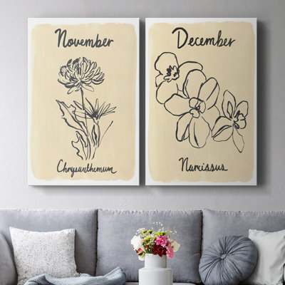 Birth Month XI-Premium Gallery Wrapped Canvas -Ready to Hang