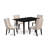 3-Piece Mahogany Finish Rectangular Solid Wood Top With Butterfly Leaf Dining Table Set-1699878133-1699878134-1699878135