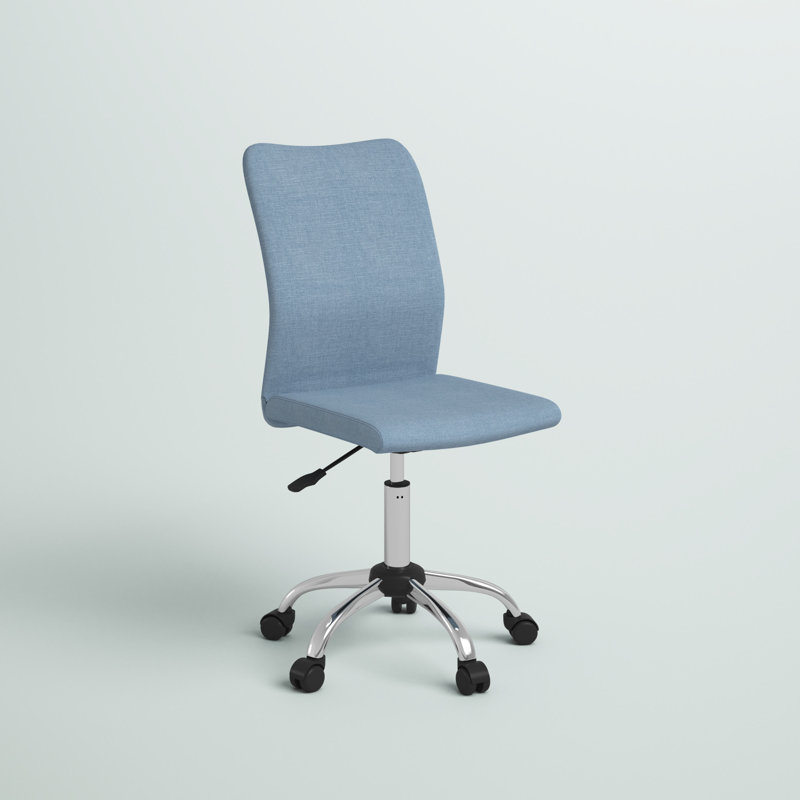Chaise de travail à hauteur réglable Avers, Bleu denim