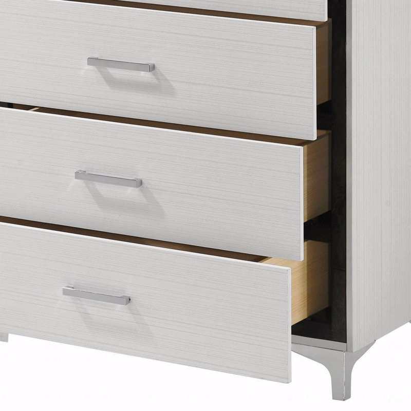 Commode 5 tiroirs avec pieds en métal