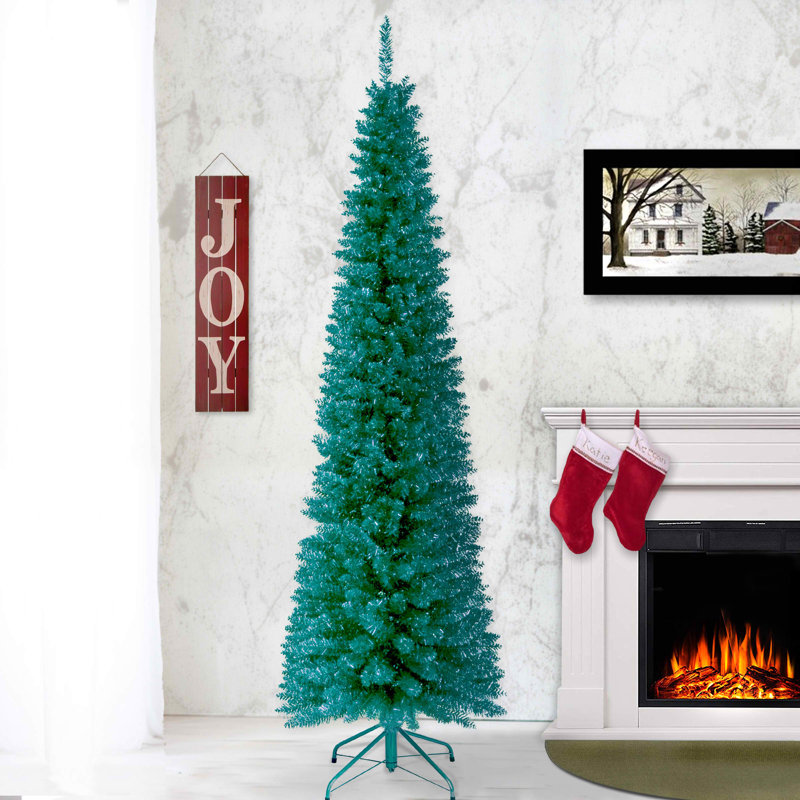 Arbre à guirlande turquoise The Holiday Aisle®, 6 pi