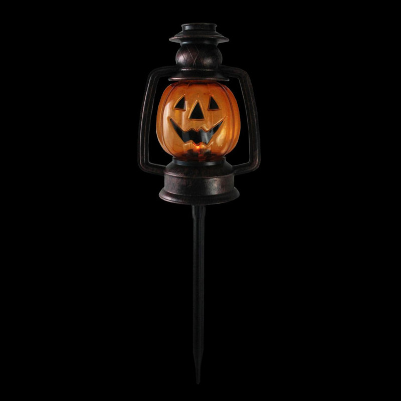 Ensemble de 3 marqueurs de chemin de lanterne citrouille d'Halloween 15,5 po