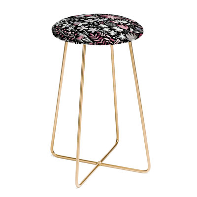 Dore Upholstered Faux Leather Counter Stool