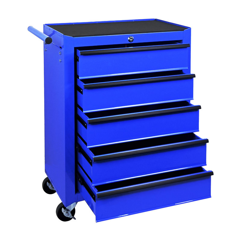 Rolling Metal Tool Chest, Blue