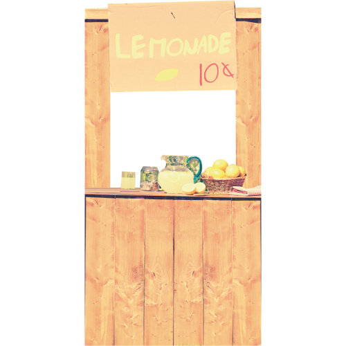 SS11244 Lemonade Stand Store Stand en carton découpé debout debout
