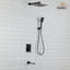 Robinet de baignoire et de douche à pression équilibrée avec valve brute, garniture et inverseur-62488681
