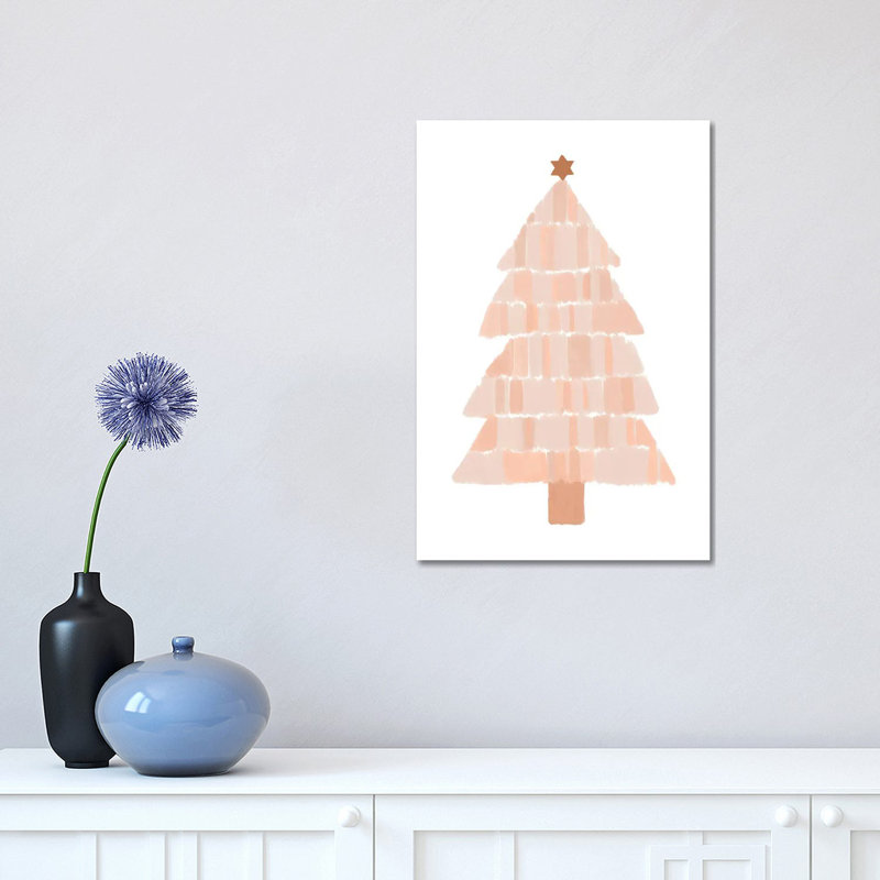 "Arbre de Noël" par Orara studio, reproduction d’art, Pas de tapis, Toile tendue, H 18 po x l 12 po x 1,5 po