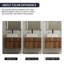 Meuble-lavabo mural moderne avec lavabo en céramique, rangement à fermeture douce, fini bois naturel-687444284-687444285