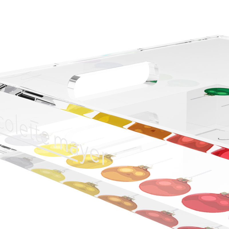 Acrylic Decorative Tray, 17"W x 10.5"D x 2"H