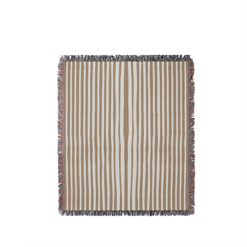 Jeté en coton River, 50 x 70, Beige