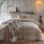 Verbier Cotton Chequered Duvet Cover Set with Pillowcases-105154205-105154204