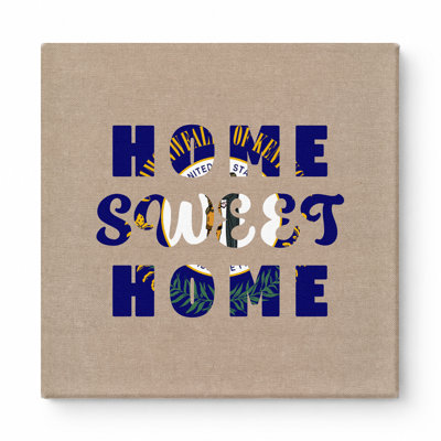 Home Sweet Home Kentucky — Square Canvas Wall Art