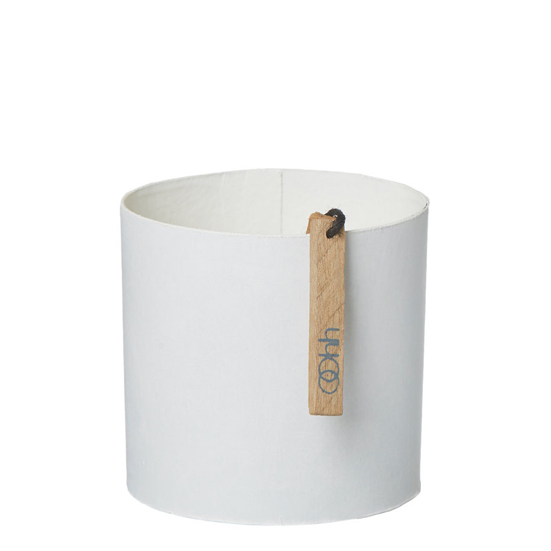 Ensemble de pots à fleurs en bois 3 pièces Pickens, Blanc, H 4,3 po x l 4,3 po x P 4,3 po